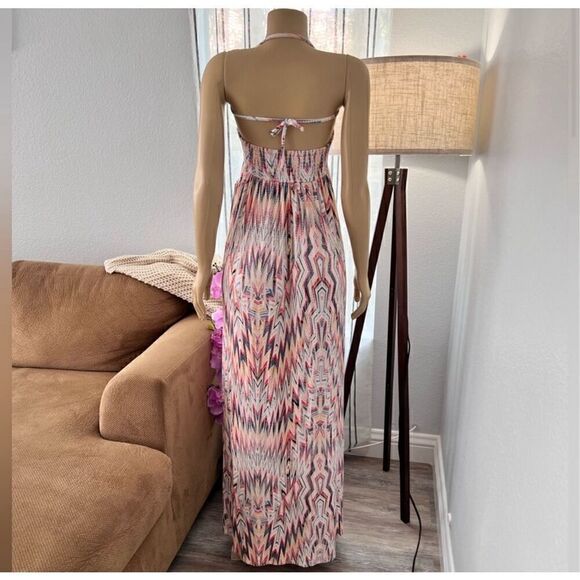 Ella Moss XS Xander Maxi Dress in Ruby Sweetheart sleeveless - Picture 3 of 7